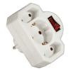 Tulajdonsgok Tpus hlzati dugalj jelzfnyes kapcsolval elltott hlzati eloszt 2 db fldeletlen s 1db fldelt gyermekvdelmi aljzat Max 3500 W 16 A 230V 50Hz