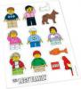 LEGO Kiegsztk 850794 LEGO Csaldi ablak matrica kszlet Dsztsd az aut hts szlvdjt minifigurkkal gy hogy bemutatod a csaldod Apa anya 5 gyerek kutya macska papagj hal s egy LEGO logo A