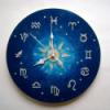 Asztro ra Otthon lakberendezs Dekorci Falikp Falira Festett trgyak vegmvszet vegfestett egyedi kszts falira tmrje 26 cm Tizenkt zodikus szimblum jelli az rkat Meska