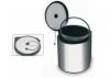 Kerek inox szemetes