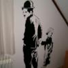 Falmatrica Chaplin fali matrica Dekorci Otthon lakberendezs Dsz Kp Termklers A falimatrica mrete 46 x 81 cm A falimatrica anyaga specilis ntapads v Meska