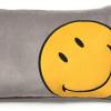 Plss Prna Smiley 43x25cm szrke srga