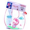 Nagyon puha anyagbl kszlt plss Baby Bib elke fehr sznben rzsaszn szegllyel s nyuszis hmzssel Az elknek ksznheten a baba nem maszatolja ssze magt tisztn tartja a ruhjt Mretek 28