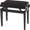 Matt fekete zongora pad fekete brsony huzat lke mrete 57 x 32 cm Magassg 46 59 cm Orss emel mechanika