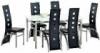 Fekete Art DS5268 B proszrt ezst vz veglap kb 150x75x90 cm 6x szk mubor fekete huzattal kb 50x109x41cm Kedves online megrendel Jogosult a megrendelstl a termk tvtelt kveten 8 munkanapon 