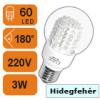 LED lmpa E27 60 LED Hidegfehr