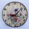 15 cm es kerek virgos csszs ra Otthon lakberendezs Falira Decoupage szalvtatechnika Festett trgyak 4 mm vastag 15 cm tmrj lapra kszlt A kzi festssel kialaktott