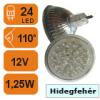 LED lmpa MR16 24 LED Hidegfehr