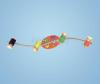 Fali hullm lmpa GU10 4x50W sznes Jolly 87356 Eglo