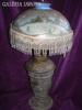 Antik dombormves fm porceln komb petrleum lmpa 5