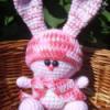 20 cm es sapks horgolt nyuszi amigurumi Baba mama gyerek Jtk Jtkfigura Plssllat rongyjtk Horgols Baba s bbkszts Horgolssal teljes egszben kzzel kszlt nyuszika Feje keze lba babar