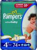 Pampers ActiveBaby pelenka 74 db Economy 9 16 kg MaxiPlus 4plusz