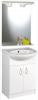 Aqualine Ekoset 50 es frdszoba btor mosdval tkrrel 57052SET01 Mosogat szekrny Teljes mret 50x86x30 5 cm Szn Fehr tkr vilgtssal polccal Mret 50x75x18cm