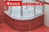 RAVAK Supernova negyedkrves veg bettlemezes zuhanykabinok