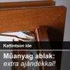 Manyag ablak ajndkokkal