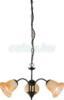Globo Lighting - Fggesztk kovcsoltvas fekete- arany antik / veg opl 1x 60W E27, Centaurus 6898 Globo Lighting