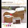 Polyrattan btorok Home and More Home and More Cirmos napsugr polyrattan napozgy