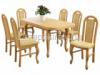 6 szemlyes tkezgarnitra kzpmret Nevada tkezasztallal melynek lapja furnrozott MDF pcolt lakkozott tmr fa lbakkal tkezasztal mrete 160x75x80cm 40cm rel bvthet tkezszk mrete
