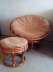Papasan rattan fotel s pongo rattan lke Kiskundorozsmn elad