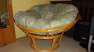 Rattan fotel Papasan