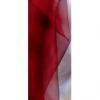 Organza fggny anyag burgundi bord