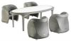 Anyaga Aluminium vz PE szvs Polyester idjrsll kltri btor edzett ovlis veglappal Mretek tkezasztal 220 x 110 x 75 cm Karosszk 73 x 68 x 77 cm A Sullivan Island termkcsald a knyelmet