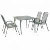 5 rszes szett aclcs vz l s htrsz rcsozott fm Elemei 4 raksolhat szk mret 56 x 97 x 71 cm Asztal mret 140 x 90 x 72 cm Kedves online megrendel Jogosult a megrendelstl a termk tvte