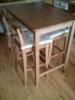 Elad IKEA LEKSVIK TKEZASZTAL 4 SZK 2 ves srlsmentes pcolt tmr fa Az asztal Magassga 102 cm Szlessge 70 cm Hossza 110 cm A szk lmagassga