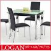 Bvthet 96 46cm 4 6 szemlyes edzett ngyzetes vegasztallapos design tkezasztal A kpen lthat szk szkek K87 nem tartozkai a modern miniml szalon tkez trgyal