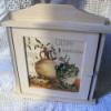 Provencei stlus olvs kulcstart szekrny Dekorci Otthon lakberendezs Troleszkz Doboz Decoupage szalvtatechnika Festett trgyak Mediterrn hangulat 26 5x23x5 8cm kulcstart szekrny A szekr