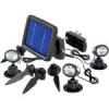 NAPELEMES FALRA SZERELHET LESZRHAT LED ES KERTI SPOTLMPA KSZLET 3 DB MAX 8 RA FEKETE ESOTEC SOLARSPOT TRIO 102140