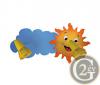 Spot Light Sun gyermek fali lmpa