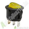 Kapcsol billen vilgt kerek 6A 250V 9085YE srga