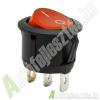 Kapcsol billen vilgt kerek 6A 250V 9085RD piros
