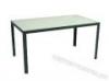 Asztal veglappal aluminium kerettel 82X82 CM szrke