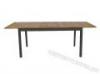 Nagyobbthat asztal 90 x 152 210 cm valdi teakfa alumnium