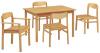 Asztal natur lakkozs bkkfa vzzal asztallap 19 mm vastag melamingyanta bevonat bkk Sz x M x M 1600 x 800 x 730 mm