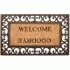 Gumi kkusz lbtrl WELCOME s GOODBYE felirattal Mrete magassg 2 cm szlessg 76 cm mlysg 45 cm Slya