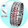 Vas szamurj japn inspirlt piros LED Watch