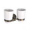 Antik rz fali dupla poharat tart