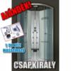 Hidromasszzs zuhanykabin veg htfallal 90x90x210 cm CSK500