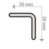 lvd A28 Kemny dszes PVC sarokvd 110 cm szlhossz
