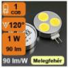 Led lmpa G4 COB LED 1W 120 meleg fehr