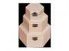 Fa doboz szett 3 db os hatszg 16x16x8 cm