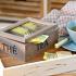 Campagne teafilter tart doboz