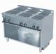 Hot Max ER931 Elektromos tzhely 900 as 6 db ngyzetalak Rozsdamentes szerkezet s borts Nyitott szekrny Termosztt Mret 1275x900x900 mm Elektromos ellts 380V 3 50Hz Teljestmny 6x 4000 W Sly