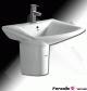 Feromix Quadro fggesztett mosd szifon takarval 62x51 5