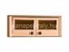 2 ajts vitrin ajts fali szekrny LED vilgtssal Fali szekrny mrete 137 x 54 x 26cm szlessg x magassg x mlysg Erezett bkk sznben rendelheted Apollo elemes btorcsald nappaliba hlszobba