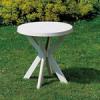 Asztal Don kerek 70cm fehr