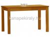 Laminlt MDF asztallapos tkezasztal tmr bkkfa lbakkal